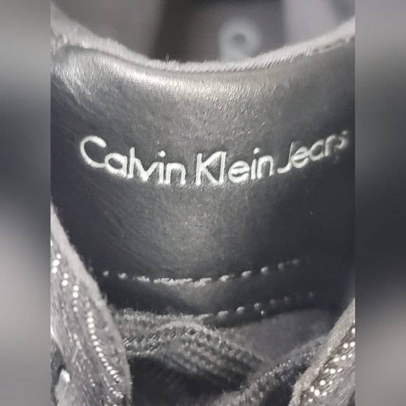 Calvin Klein Bensi CK Monogram High Top Mens Designer Sneakers Shoes 11.5 - Picture 8 of 8